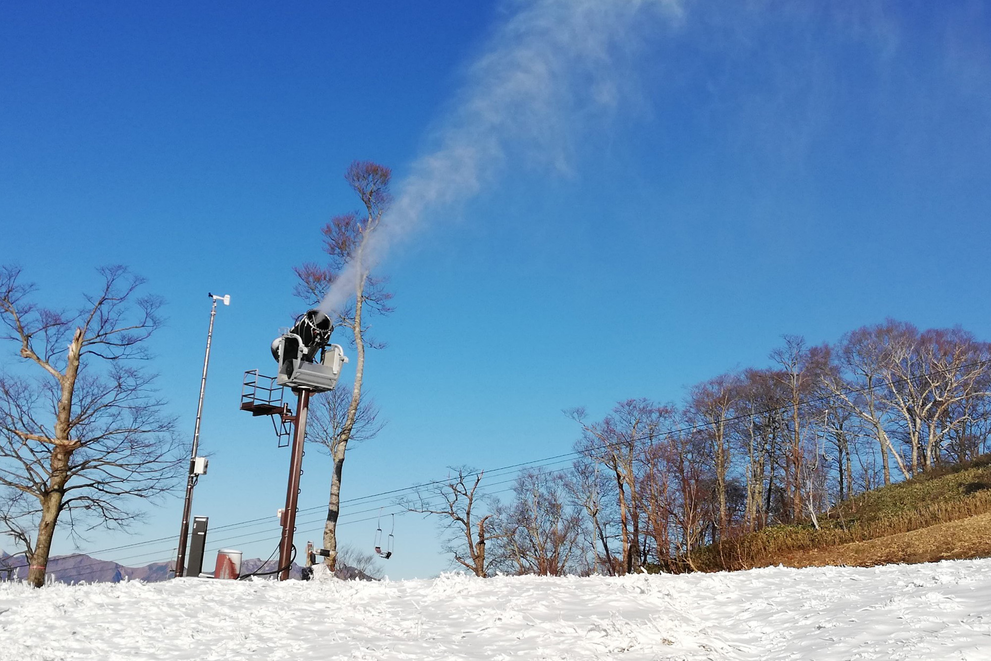 たんばらスキーパーク　降雪