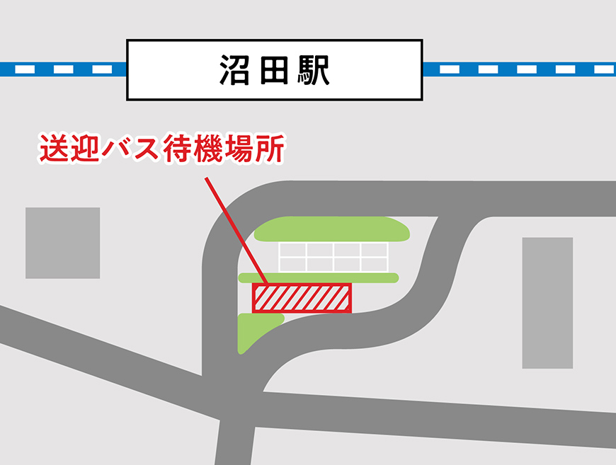 バス乗り場（沼田駅）